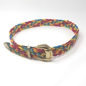 Vintage Multicolored Woven Belt